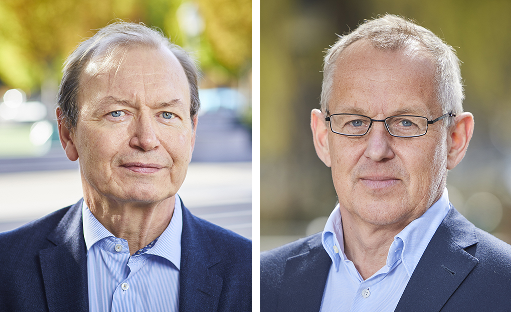 Gert Nilsson, teknisk direktör på Jernkontoret, och Kristian Skånberg, forskningschef på Jernkontoret. Foto: Pia Nordlander, Bildn