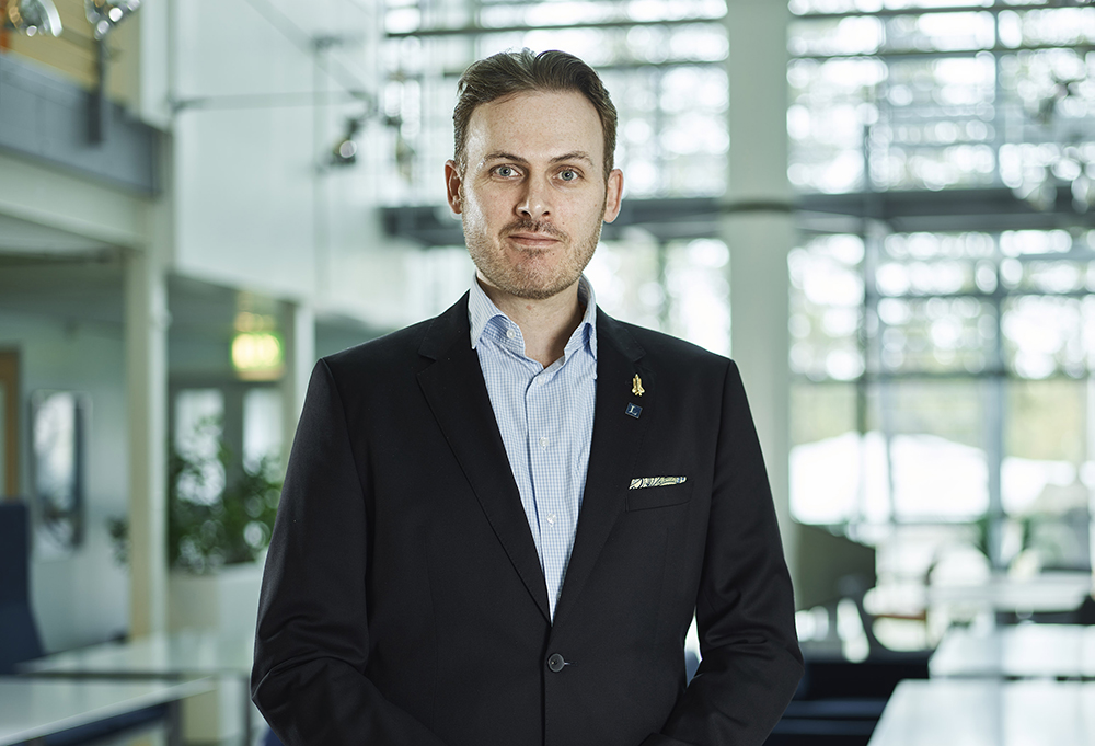 Bernd Weiss, doktorand inom produktinnovation och rymdtekniska system. Foto: Hans-Olof Utsi