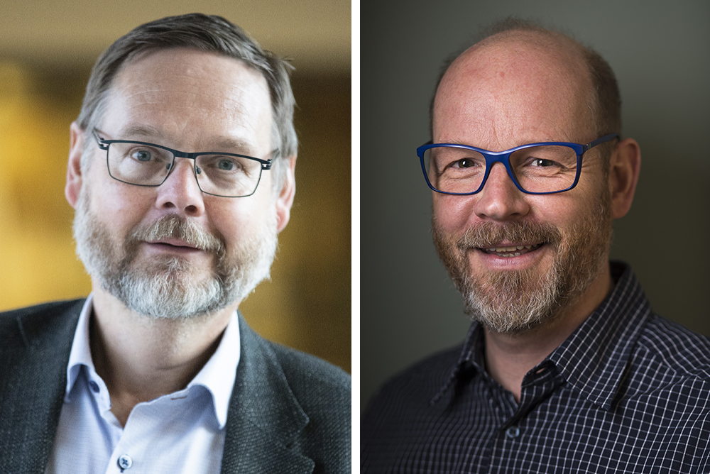 Johan Sterte, ordförande för FFL 7 (foto: Länsstyrelsen i Västmanlands län) och Joakim Amorim, programchef på SSF (foto: Johan Marklund).