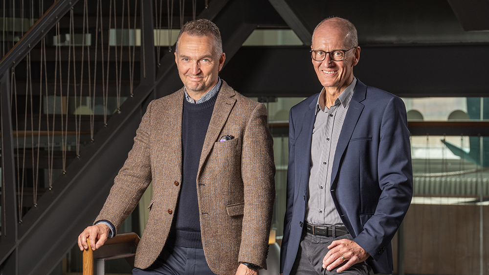 Magnus Berggren, föreståndare för WISE och Magnus Svensson, föreståndare för WIRA. Foto: Martin Roth