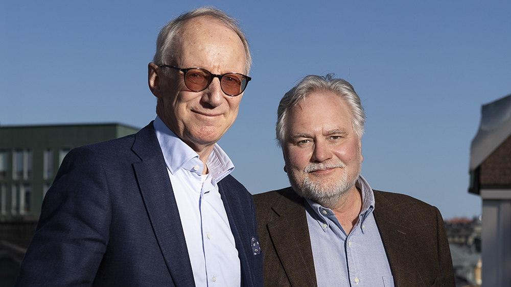 Mats Olofsson, ordförande i beredningsgruppen för SSF:s satsning och Jonas Bjarne, forskningssekreterare på SSF. Foto: Johan Marklund